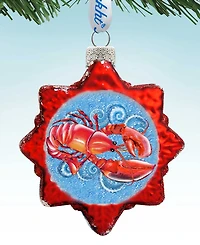 Designocracy Lobster Mercury Holiday Ornament