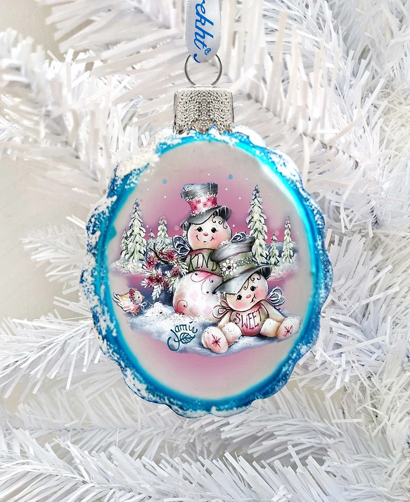 Designocracy Snowman Mercury Holiday Ornament