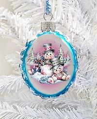 Designocracy Snowman Mercury Holiday Ornament