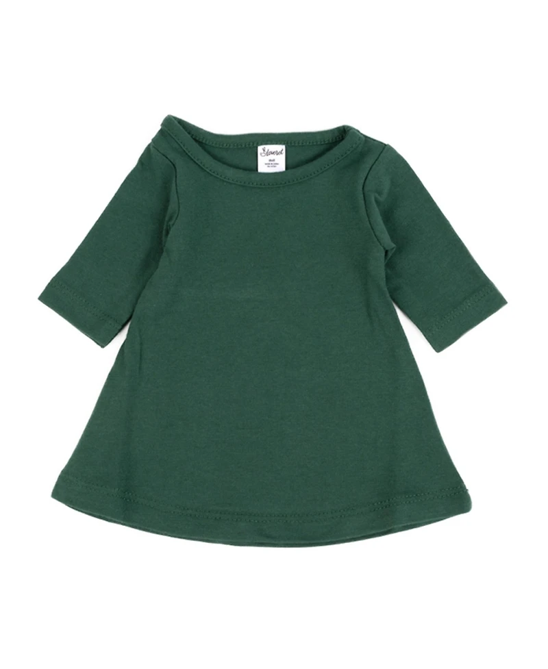 Leveret Toddler Girls Matching Doll Long Sleeve Cotton Crew Neck A-Line Dress