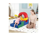 Slickblue 5-Piece Kids Foam Climbing Toys with Pu Leather Cover