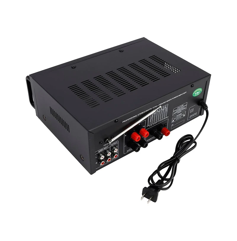 Artudatech 800W Bluetooth Stereo Amplifier, 2.1 Channel Home Audio with Karaoke, Usb/Sd & Fm Radio