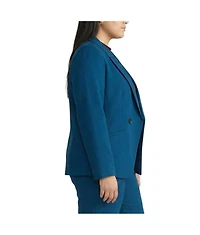 Universal Standard Plus Double Breasted Ponte Blazer
