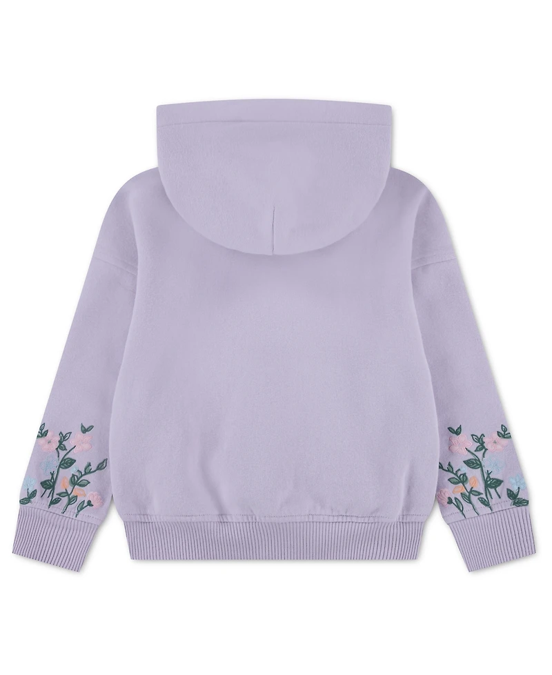 abercrombie kids Girls' Essentials Embroidered Pullover Hoodie