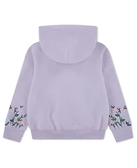 abercrombie kids Girls' Essentials Embroidered Pullover Hoodie