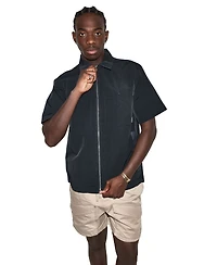 Converse Men's Utility Zip Short-Sleeve Shirt