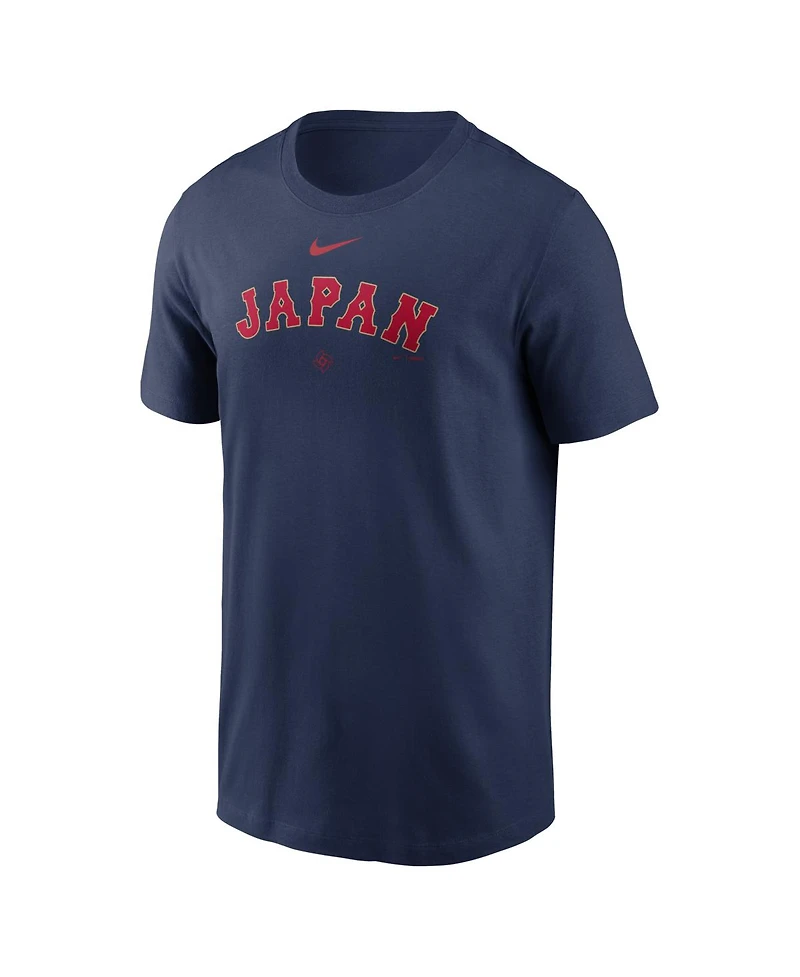 Nike Men's Navy Japan Baseball 2026 World Classic Wordmark T-Shirt