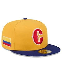 New Era Men's Yellow/Blue Colombia Baseball 2026 World Classic 59FIFTY Fitted Hat