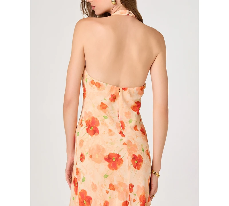 Astr the Label Women's Yasmeen Halter Neck Printed Dress
