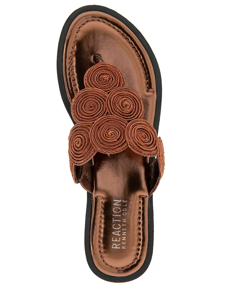 Kenneth Cole Reacton Women's Spiraling Thong Flat Sandals