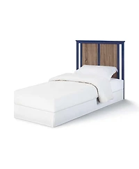 flynama Midnight Blue & Vintage Walnut 3in1 Mini Crib