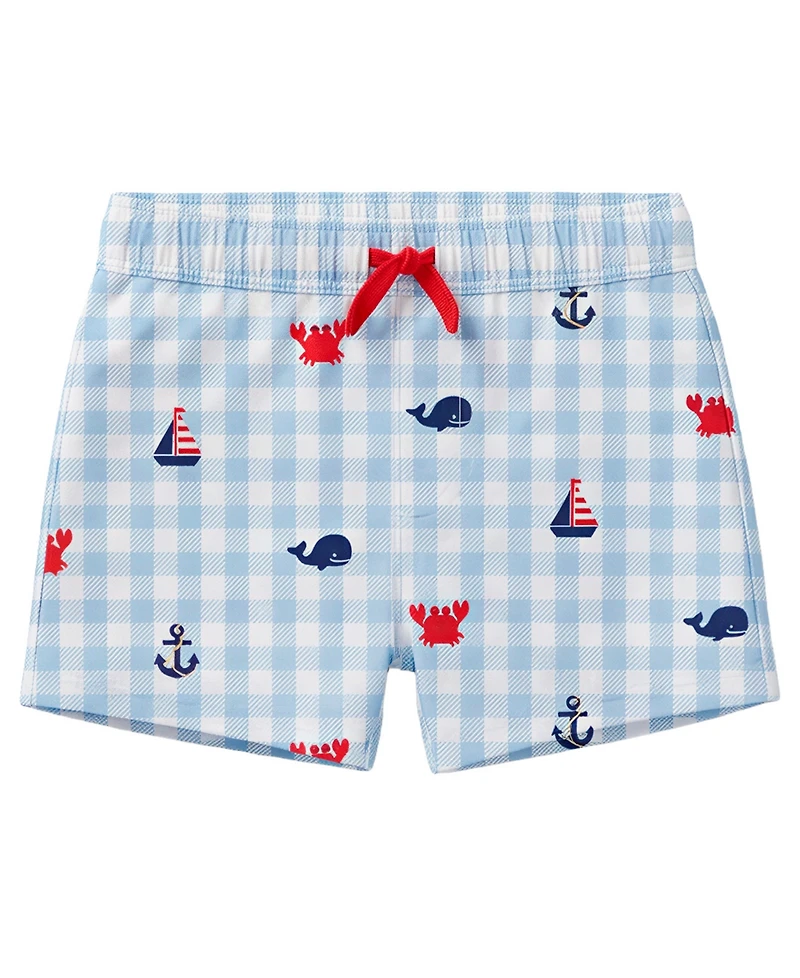 Sperry Baby Boys' Long-Sleeve Rashguard, Swim Trunks and Sunglasses, 3-Piece Set