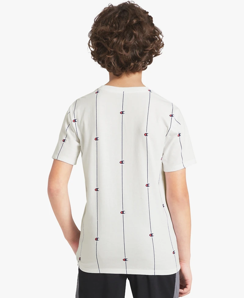 Champion Big Boys' Printed Short-Sleeve Crewneck T-Shirt