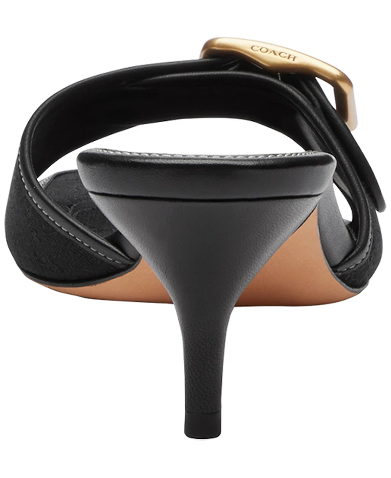 Coach Women's Margot Signature Jacquard Slip-On Sandals