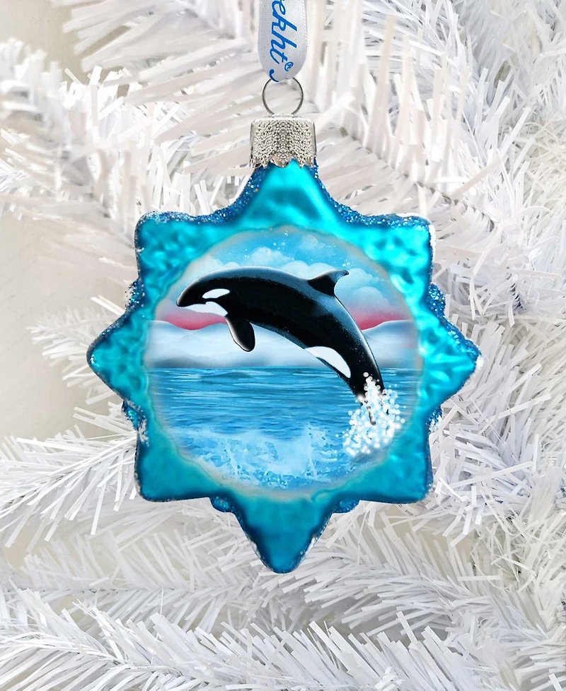 Designocracy Orca Mercury Holiday Ornament