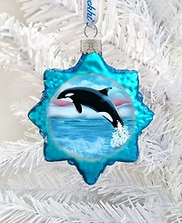 Designocracy Orca Mercury Holiday Ornament