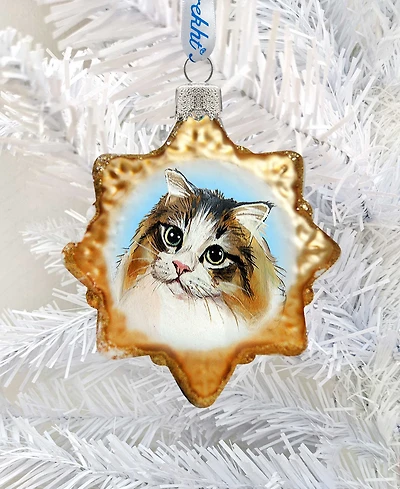 Designocracy Kitty Cat Mercury Holiday Ornament
