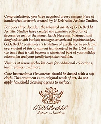 Designocracy Bird Mercury Holiday Ornament