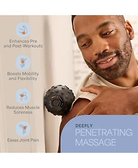 LifePro 4-Speed Vibrating Peanut Massage Ball | Lacrosse Ball & Foam Roller for Recovery & Therapy