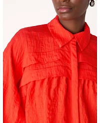 Whistles Women's Textured Frill Detail Blouse