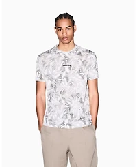 A|X Armani Exchange Men's Ibiza X Leaf Print T-Shirt