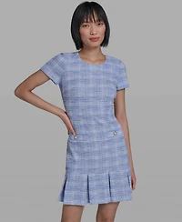 Karl Lagerfeld Paris Women's Short-Sleeve Short Dress