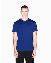 A|X Armani Exchange Men's Short Sleeve Tonal Circle Logo T-Shirt