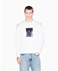 A|X Armani Exchange Men's Box Floral Crewneck Sweatshirt