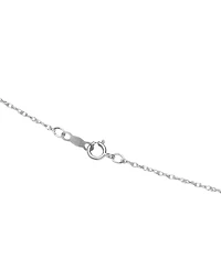Flat Cross Necklace Set 14k Gold