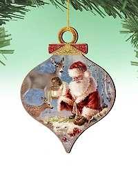 Designocracy by Dona Gelsinger Abundance of Joy Ornament and Drop Ornament, Set of 2 Each
