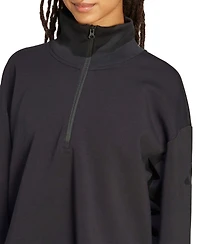 adidas Women's All Szn Soft Lux Quarter-Zip Sweatshirt