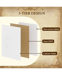 gaomon 15 Drawer Dresser Unit, Chest of Drawers with Wood Tabletop & Metal Frame, Fabric Storage Organizer for Closet Bedroom Living Room