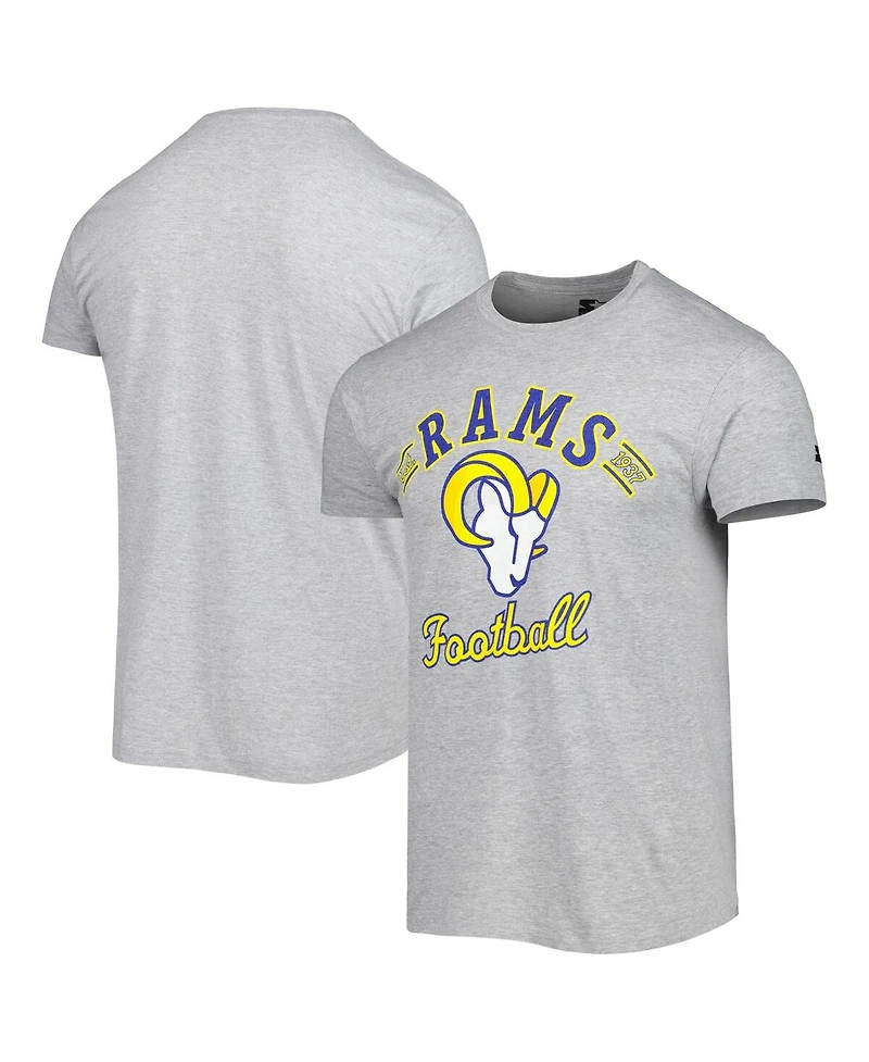 Starter Men's Heathered Gray Los Angeles Rams Prime Time T-Shirt