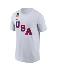 Nike Men's Clayton Keller White Usa Hockey 2026 Name Number T-Shirt
