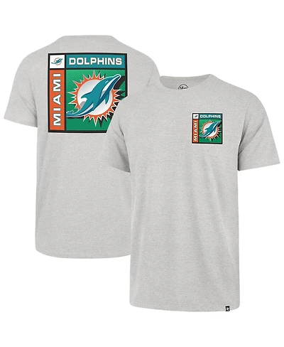 '47 Brand Men's Gray Miami Dolphins Chrome Plate Franklin T-Shirt