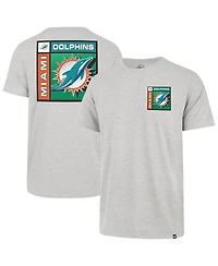'47 Brand Men's Gray Miami Dolphins Chrome Plate Franklin T-Shirt