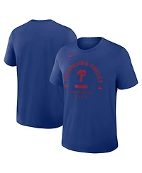 Nike Men's Royal Philadelphia Phillies Authentic Collection Early Work Tri-Blend Dri-fit T-Shirt