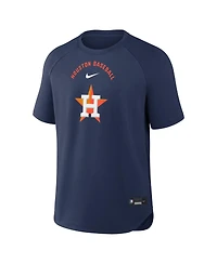 Nike Men's Navy Houston Astros Authentic Collection Batting Practice Pre-Game Raglan Dri-fit T-Shirt