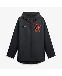 Nike Men's Black Baltimore Orioles Authentic Collection Raglan Therma-fit Full-Zip Hooded Jacket