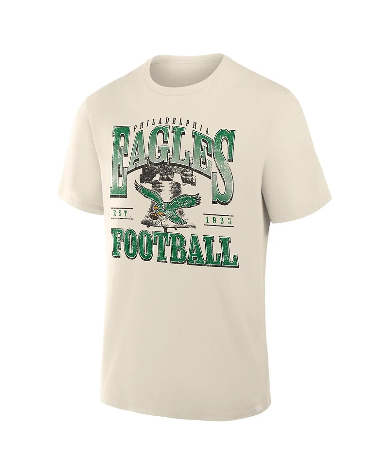 Fanatics Men's Cream Philadelphia Eagles Team Archives T-Shirt
