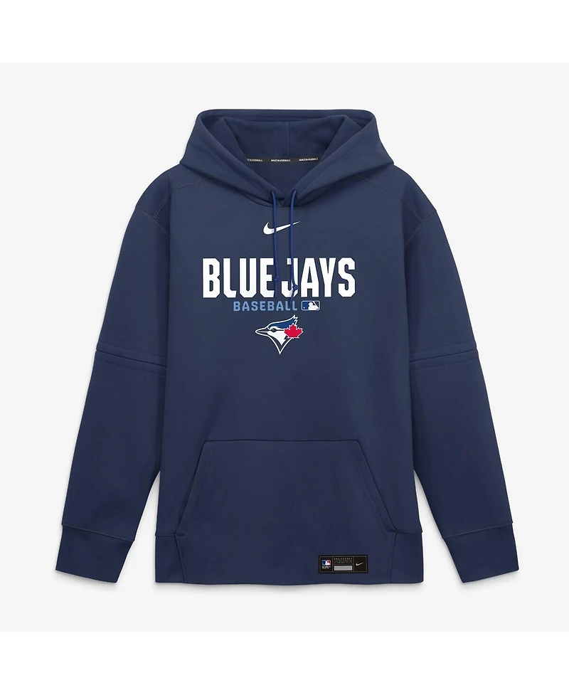 Nike Men's Navy Toronto Blue Jays Authentic Collection Therma-fit Hoodie
