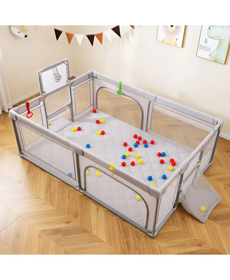 Large Baby Playpen with Mat and Ocean Balls