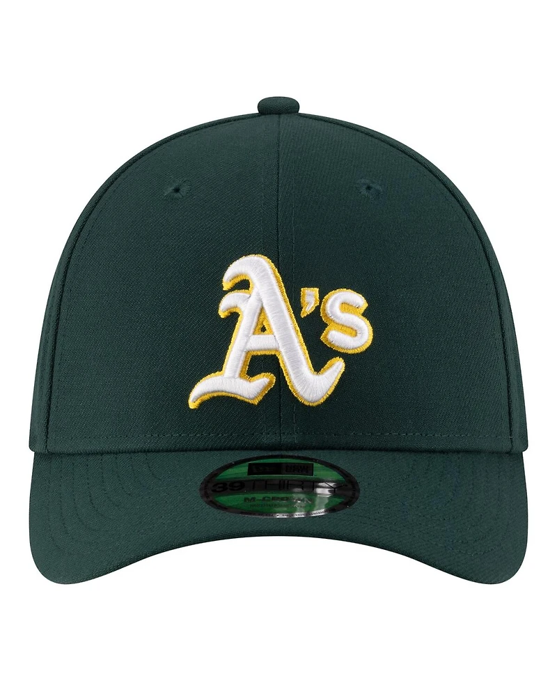 New Era Men's Green Athletics Player Replica 39THIRTY M-Crown Flex Hat