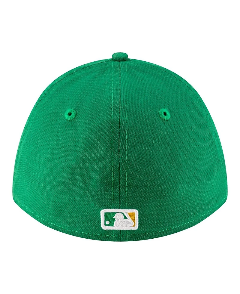 New Era Men's Green Athletics Player Replica 39THIRTY M-Crown Flex Hat