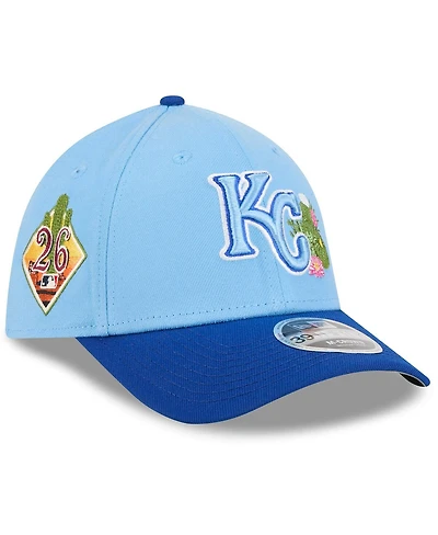 New Era Men's Light Blue/Royal Kansas City Royals 2026 Spring Training M-Crown 39THIRTY Flex Hat