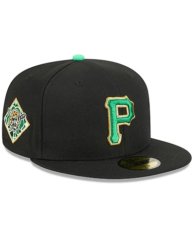 New Era Men's Black Pittsburgh Pirates 2026 St. Patrick's Day 59FIFTY Fitted Hat