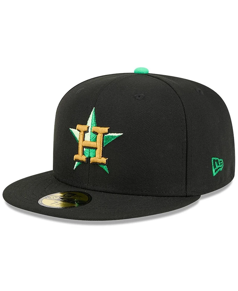 New Era Men's Black Houston Astros 2026 St. Patrick's Day 59FIFTY Fitted Hat