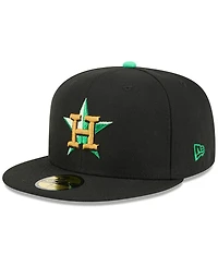 New Era Men's Black Houston Astros 2026 St. Patrick's Day 59FIFTY Fitted Hat