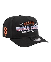 New Era Men's Black San Francisco Giants 2010 World Series Champions Historic 9FIFTY A-Frame Snapback Hat