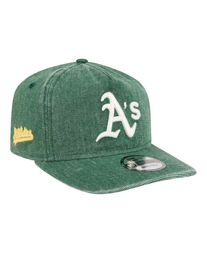 New Era Men's Green Athletics Denim Classic 19TWENTY Adjustable Hat